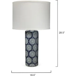 Neva 29 Inch 150.00 Watt Blue And Table Lamp Portable Light 10 Neva 29 Inch 150.00 Watt Blue And Table Lamp Portable Light -Home Decorate Shop 9nevabld131c 5