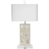 Parthenon 27.25 Inch 100 Watt Pearl & Clear Table Lamp Portable Light