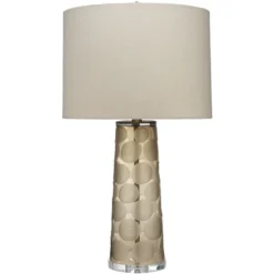 Pebble 27 Inch 150.00 Watt Taupe Table Lamp Portable Light