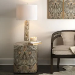 Peyton 31 Inch 100.00 Watt Natural Table Lamp Portable Light -Home Decorate Shop 9peytontlnat 3