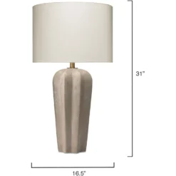 Regal 31 Inch 150.00 Watt Grey Cement Table Lamp Portable Light -Home Decorate Shop 9regaltlgr 2