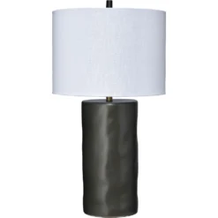 Undertow 33.5 Inch 150.00 Watt Charcoal Table Lamp Portable Light