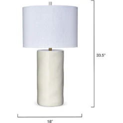 Undertow 33.5 Inch 150.00 Watt Cream Table Lamp Portable Light -Home Decorate Shop 9undertotlcr 2