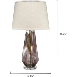 Watercolor 31 Inch 150.00 Watt Plum Table Lamp Portable Light -Home Decorate Shop 9watertlplum 5