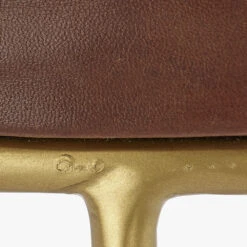Henry 24 Inch Matte Brown And Brass Counter Stool -Home Decorate Shop ls20hencsbr 3