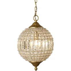 Crystal Orb Pendant Ceiling Light -Home Decorate Shop ls5crystclag 4