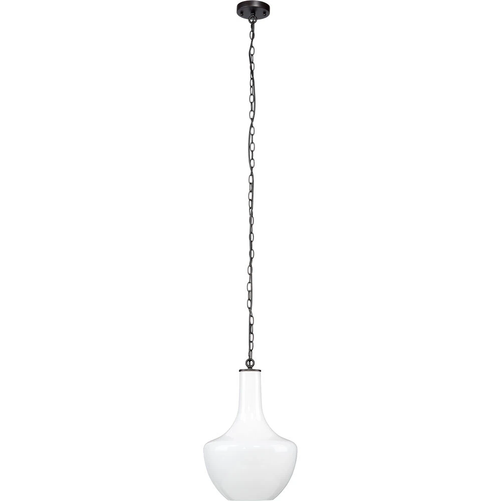 Sutton 1 Light 13 Inch White Pendant Ceiling Light 1 Sutton 1 Light 13 Inch White Pendant Ceiling Light