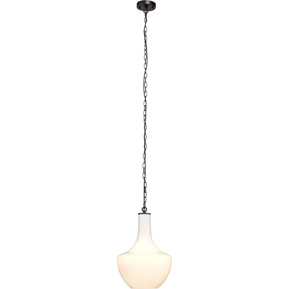 Sutton 1 Light 13 Inch White Pendant Ceiling Light 6 Sutton 1 Light 13 Inch White Pendant Ceiling Light - Image 6