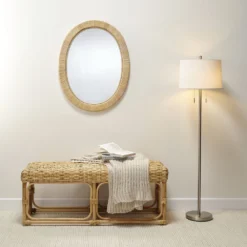 Aloha 35.5 X 27.5 Inch Natural Mirror -Home Decorate Shop ls6alohanat 5