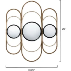 Milo 36.25 X 26 Inch Natural Decorative Mirror -Home Decorate Shop ls6miloowna 2