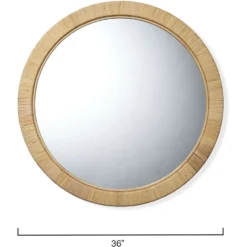 Ohana 36 X 36 Inch Natural Mirror -Home Decorate Shop ls6ohananara 2