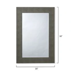 Structure 38 X 26 Inch Grey Mirror -Home Decorate Shop ls6strurecgr 2