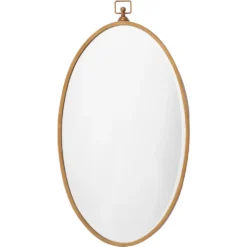 Wade 34 X 19 Inch Antique Brass Mirror