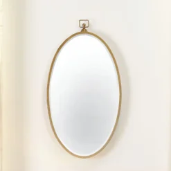 Wade 34 X 19 Inch Antique Brass Mirror -Home Decorate Shop ls6wadeab 5