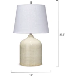Au Lait 22.5 Inch 100.00 Watt Taupe Table Lamp Portable Light -Home Decorate Shop ls9aulaitaup 2