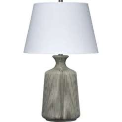 Brenton 30 Inch 150.00 Watt Grey Table Lamp Portable Light