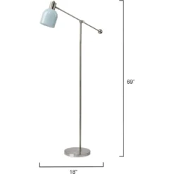 Draft 69 Inch 25.00 Watt Blue Floor Lamp Portable Light -Home Decorate Shop ls9draftflbl 2