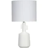 Flinstone 23.25 Inch 100.00 Watt White Table Lamp Portable Light
