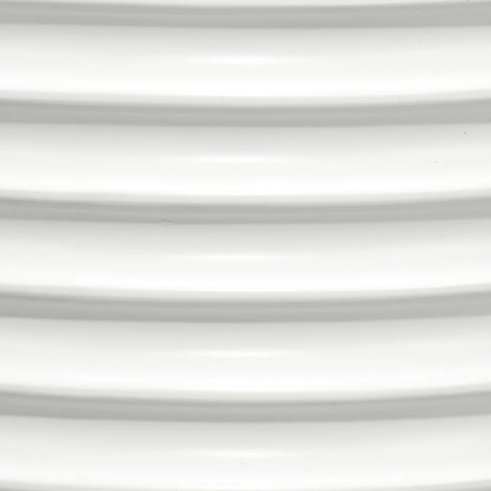 Furrowed 23 Inch 150.00 Watt White Table Lamp Portable Light 4 Furrowed 23 Inch 150.00 Watt White Table Lamp Portable Light - Image 4