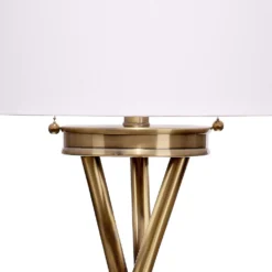 Manny 64 Inch 100.00 Watt Antique Brass Floor Lamp Portable Light -Home Decorate Shop ls9mannyflab 3