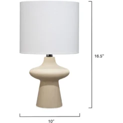 Oliver 16.5 Inch 60.00 Watt Beige Table Lamp Portable Light -Home Decorate Shop ls9oliverbe 2
