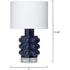Seltzer 11.25 Inch 25.00 Watt Blue Table Lamp Portable Light -Home Decorate Shop ls9seltzerbl 2